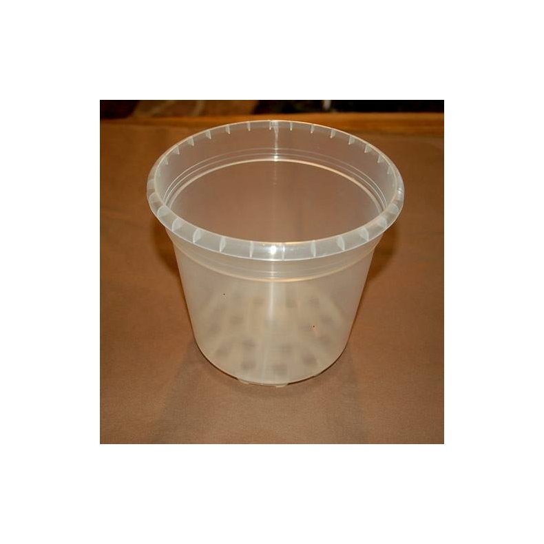 Klar plastik potte